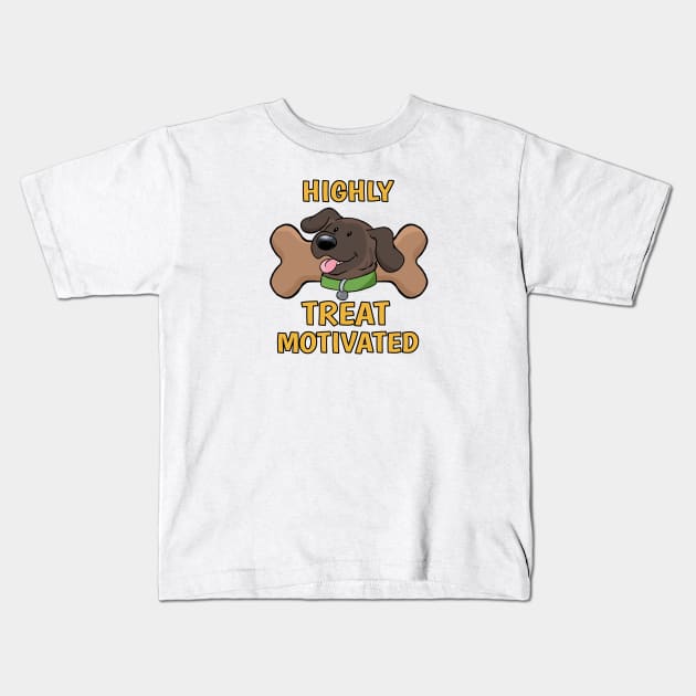 Highly Treat Motivated Kids T-Shirt by DnDoggos